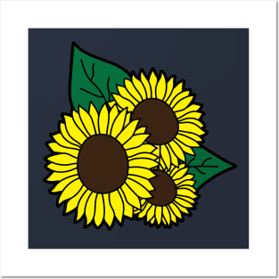 Sunflower power Posters and Art